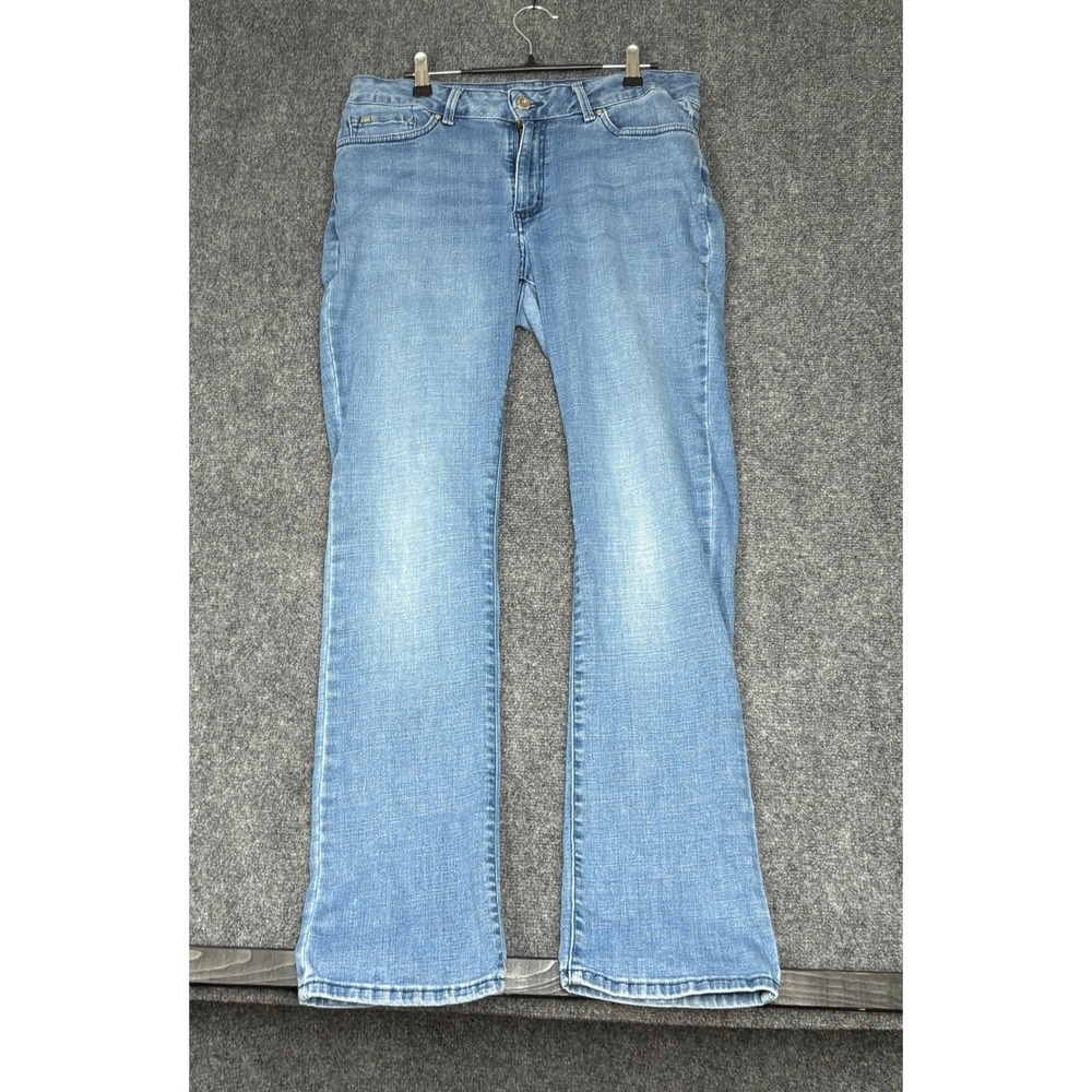 Lee Bootcut Jeans Womens 34x31 Blue Curvy Fit Modern Series Medium Wash Denim